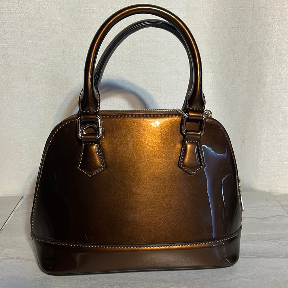 Bronze color crossbody purse
